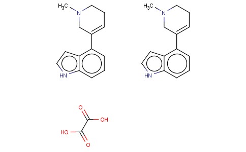 1H-INDOLE, 4-(1,2,5,6-TETRAHYDRO-1-METHYL-3-PYRIDINYL)-, ETHANEDIOATE (2:1)